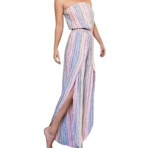 NWT Anthropologie Drew Pastel Linen Jumpsuit